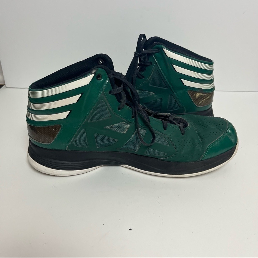 Adidas Green Basketball Shoes - Picture 9 of 13